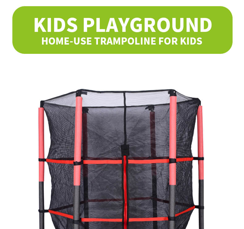 55 Inch Round Trampoline with Enclosure Net