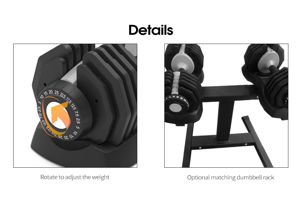 Adjustable Dumbbell Gym Commercial and Home Detachable Dumbbell