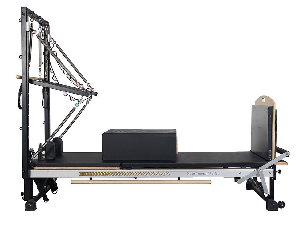 Pilates Indoor Body Balance Exercise Sliding Reformer Bed with Tower