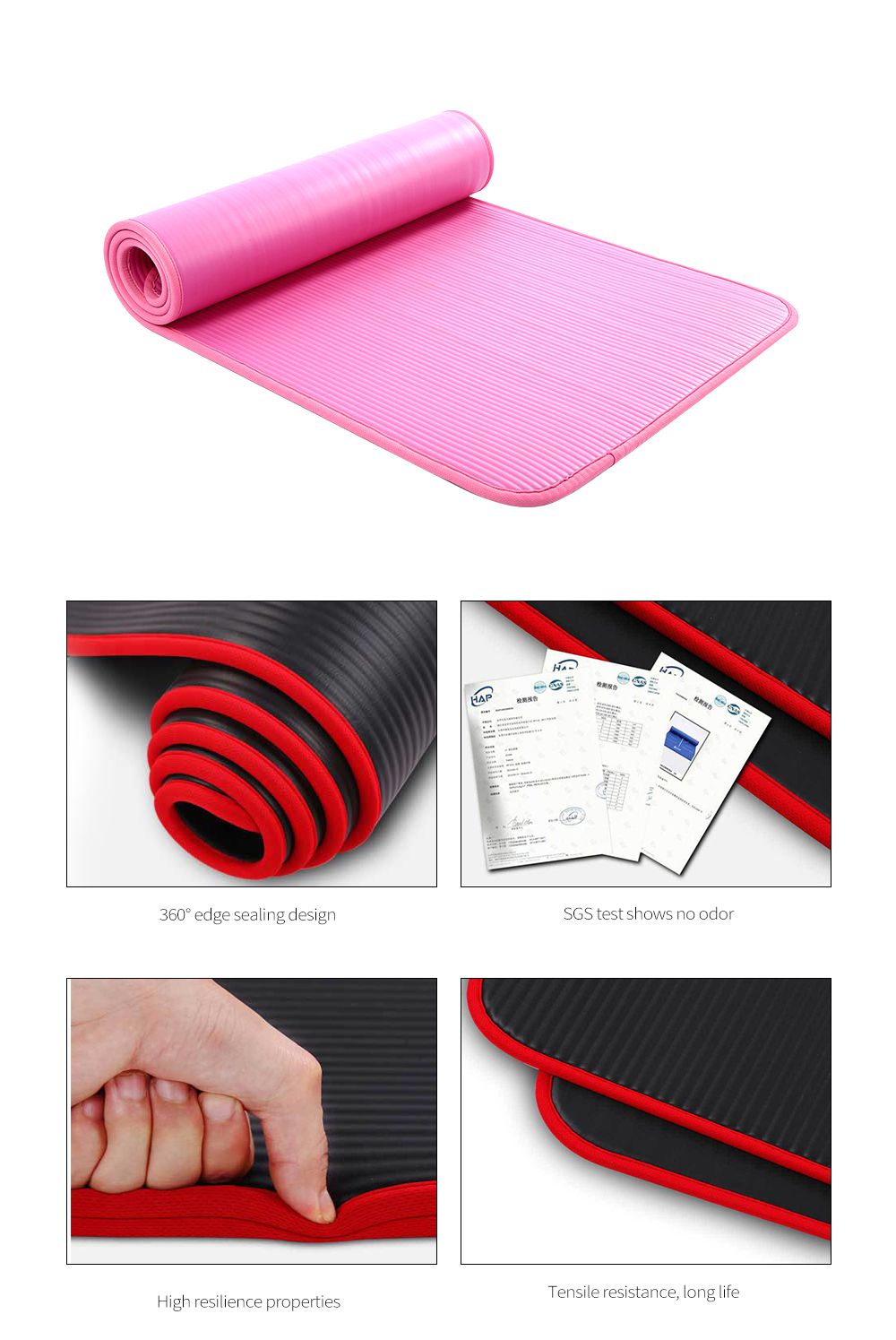 Wrapped NBR Yoga Mat