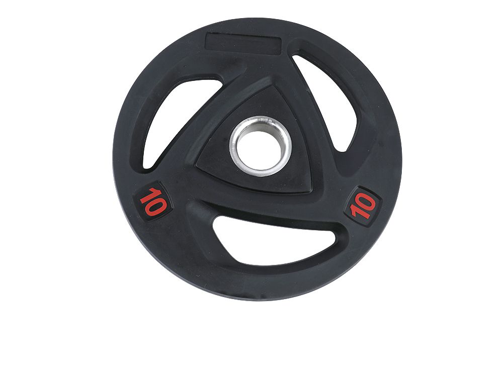 Rounded Barbell Weight Plate with 3 Grip Holes