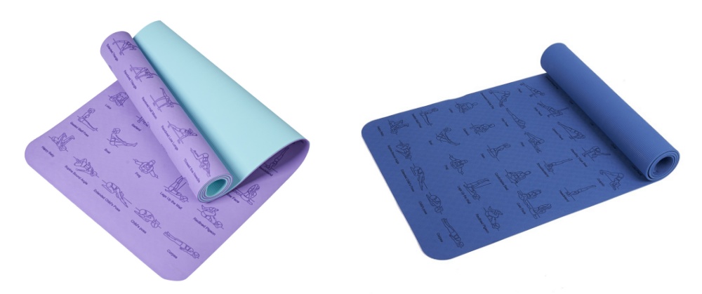Customized pattern eco-friendly TPE yoga mat