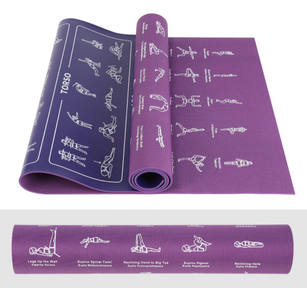 Customized pattern eco-friendly TPE yoga mat