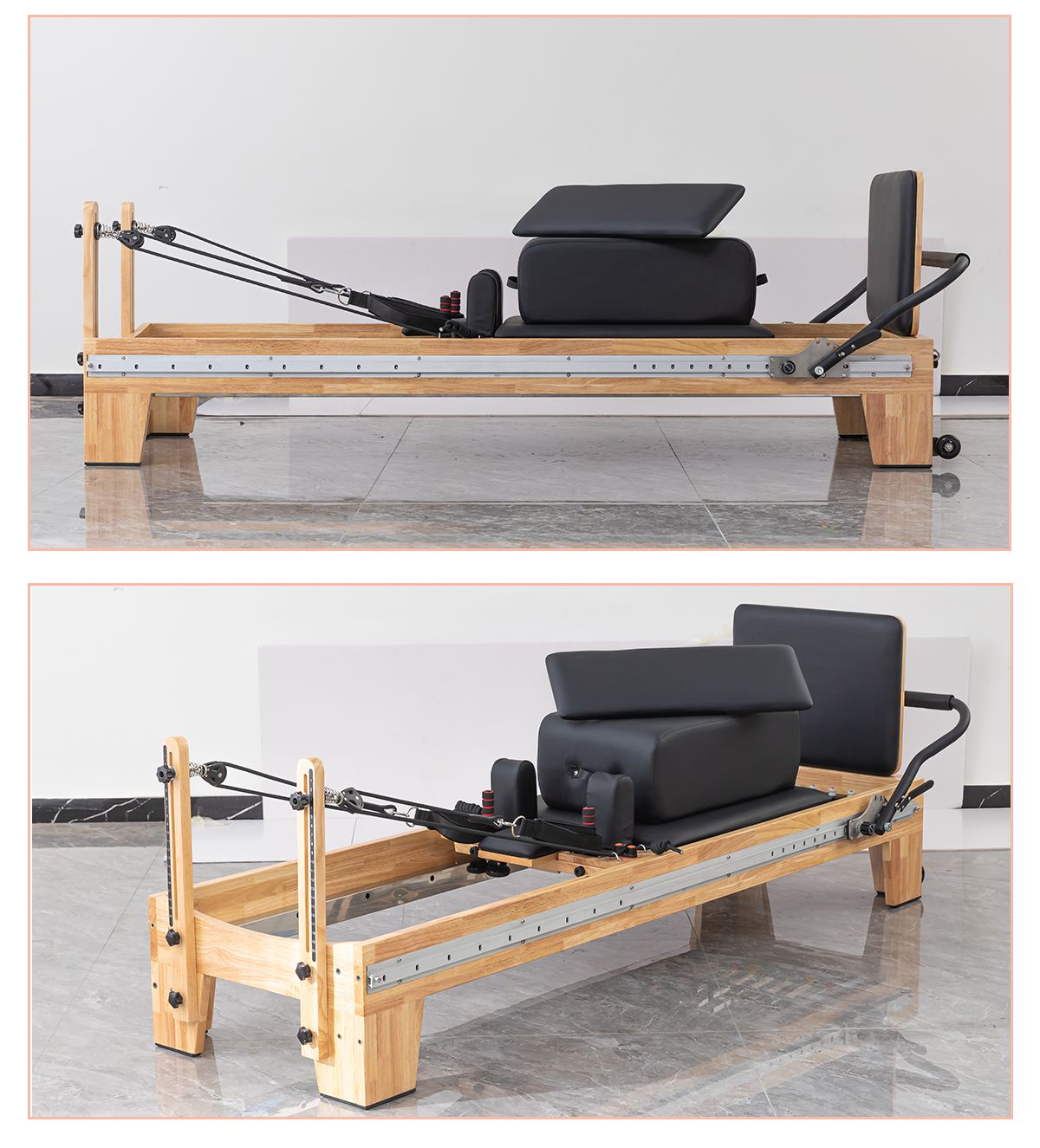 Oak Full Orbit Pilates Reformer