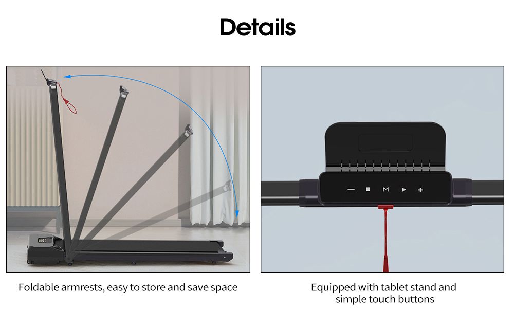 2 in 1 Folding Treadmill