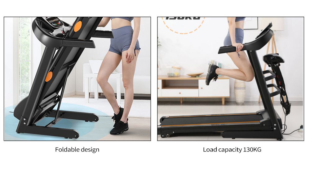Indoor Gym Running Machine Multifunction Folding Electric Treadmill