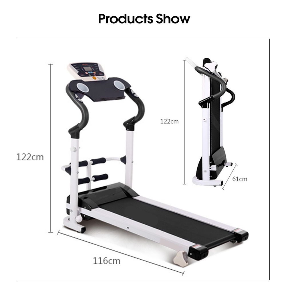 Home Mini Electric Treadmill Foldable Electric Run Machine Cardio Workout Treadmill Machine