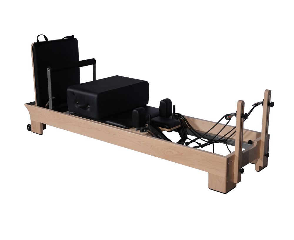 Body Training Core Bed Maple Wood Pilates Reformer Machine with Inside Footrests