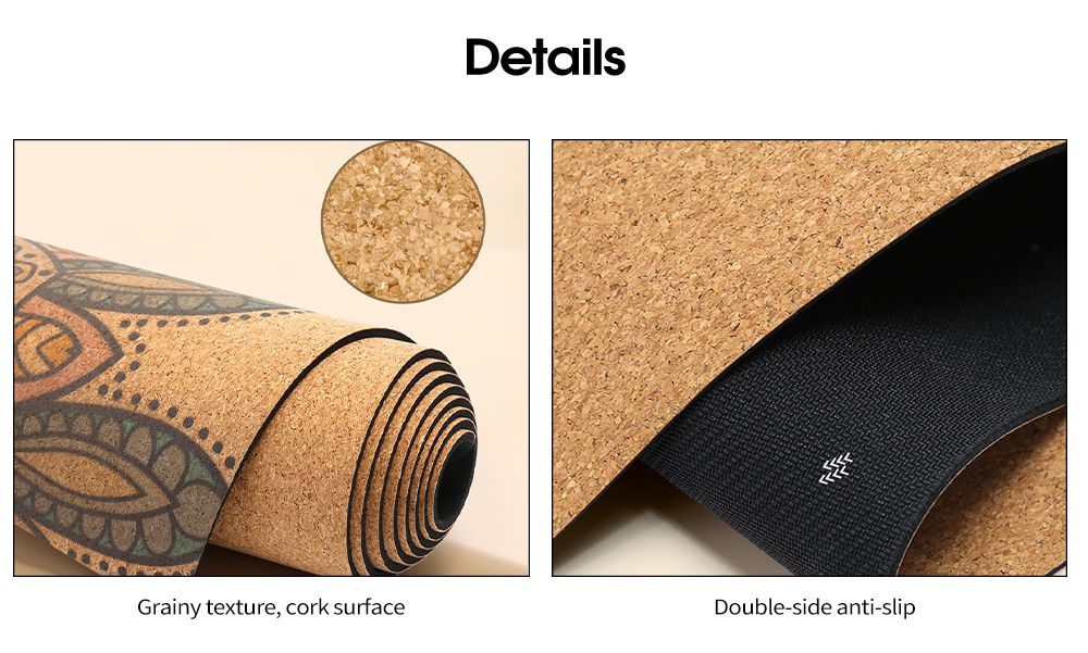 Premium Cork and Rubber Yoga Mat