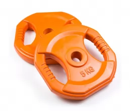 Hex Barbell Weight Plate with 2 Grip Holes
