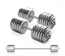 Wholesale Adjustable Weight Steel Dumbbell Barbell Combo Set For Sale