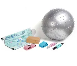 Suede Yoga Towel Massage Set