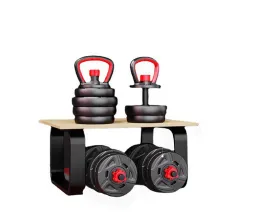 Eco-friendly Multifunctional Ironsand+Cement Dumbbell Barbell Set with Kettlebell Bars