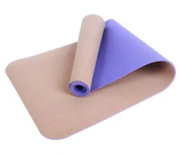Colorful Cork TPE Yoga Mat Wholesale