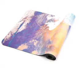 Customized Suede Rubber Yoga Exercise Mat
