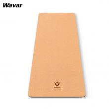 The cork yoga mat is customized by an American customer, printed with their own logo and brand.