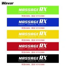 UK customer customized case: This set of brightly colored resistance bands was custom-made by a UK customer, printed with their logo and inspirational slogans: treat, compete, repeat.