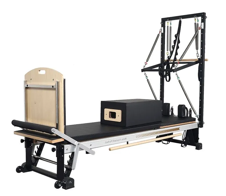 Pilates Indoor Body Balance Exercise Sliding Reformer Bed with Tower