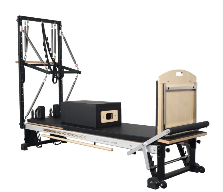 Pilates Indoor Body Balance Exercise Sliding Reformer Bed with Tower