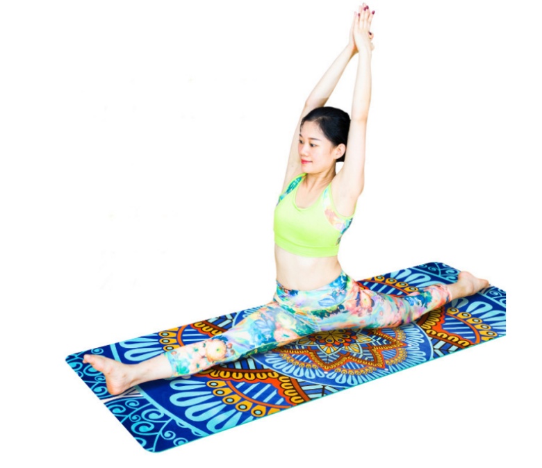 High Quality TPE Suede Printed Yoga Mat