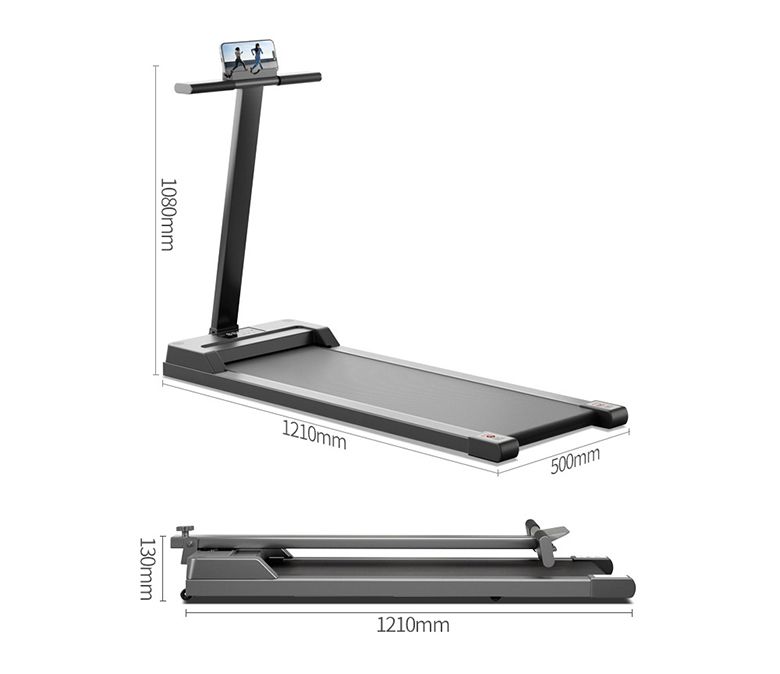 Smart Home Ultra-Quiet Fitness Flat Treadmill