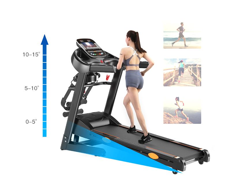 Indoor Gym Running Machine Multifunction Folding Electric Treadmill