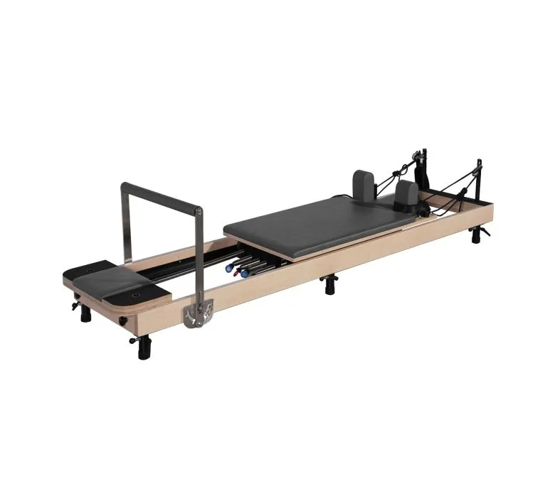 Adjustable Height Maple Reformer Wood Pilates Machine