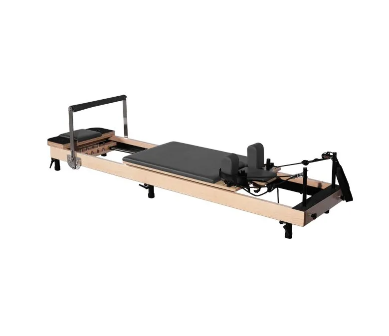 Adjustable Height Maple Reformer Wood Pilates Machine