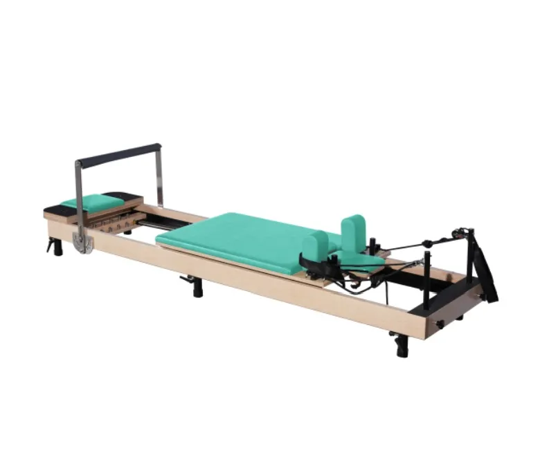 Adjustable Height Maple Reformer Wood Pilates Machine