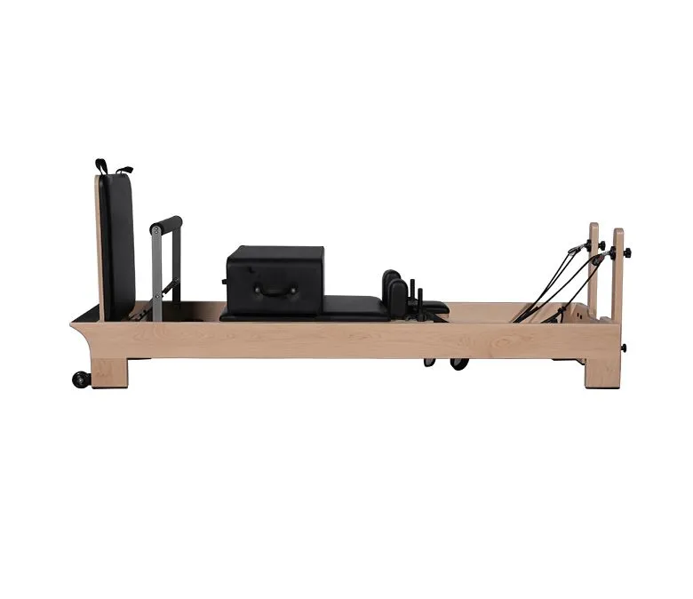 Body Training Core Bed Maple Wood Pilates Reformer Machine with Inside Footrests