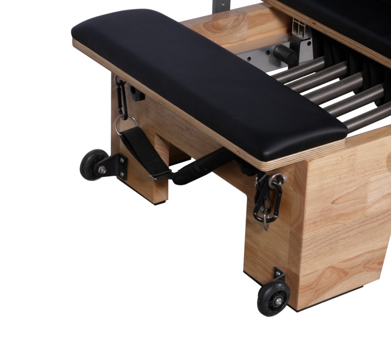 Deluxe Oak Wood Pilates Reformer with Half Trapeze