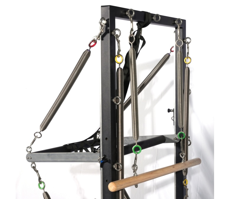 Deluxe Oak Wood Pilates Reformer with Half Trapeze