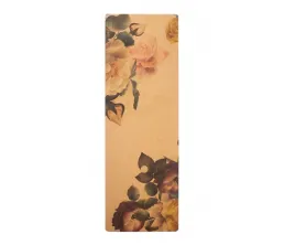 Custom Colorfast Printed Cork Rubber Yoga Mat