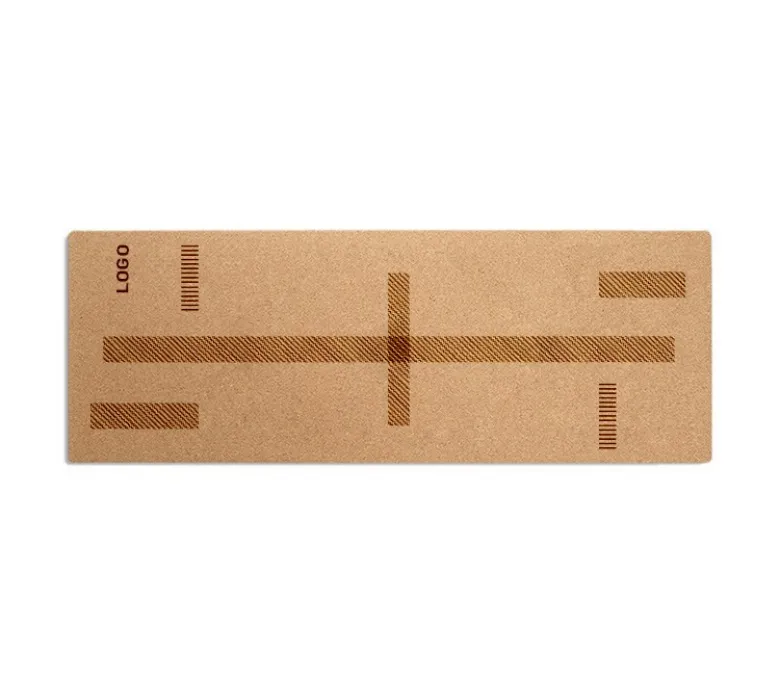 Studio Grade Cork Rubber Yoga Mat with Alignment Lines