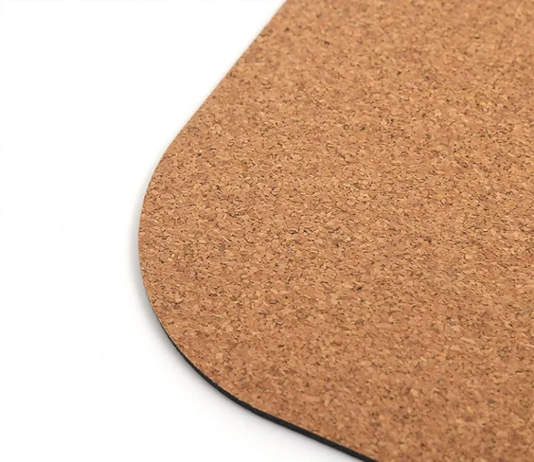 Studio Grade Cork Rubber Yoga Mat with Alignment Lines