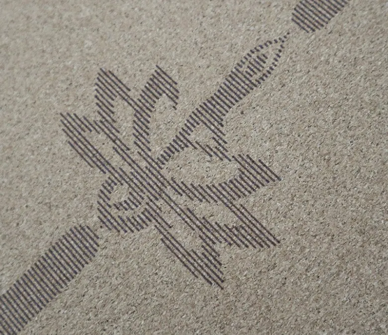 Studio Grade Cork Rubber Yoga Mat with Alignment Lines