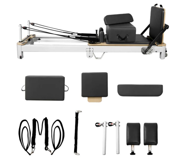 White Aluminum Foldable Pilates Reformer for Sale