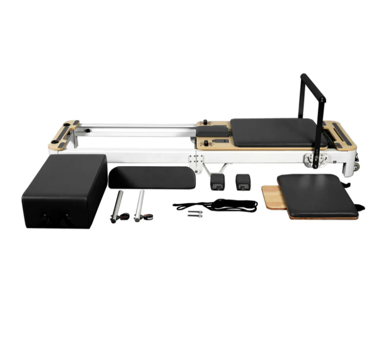 White Aluminum Foldable Pilates Reformer for Sale