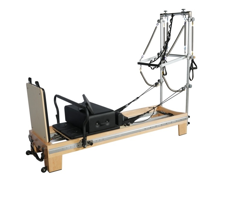 Maple Full Track Split Pilates Reformer with Tower