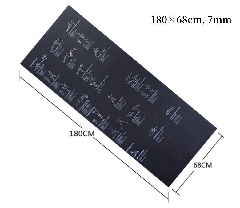 PVC Men and Women's Non-Slip Professional Sports Training Mat