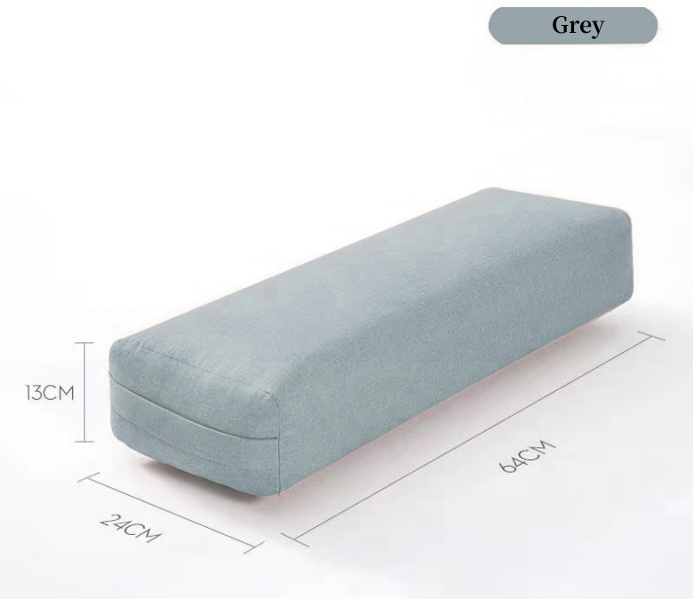 Yoga Bolster Pillow Premium Meditation Bolsters Supportive Rectangular Cushion