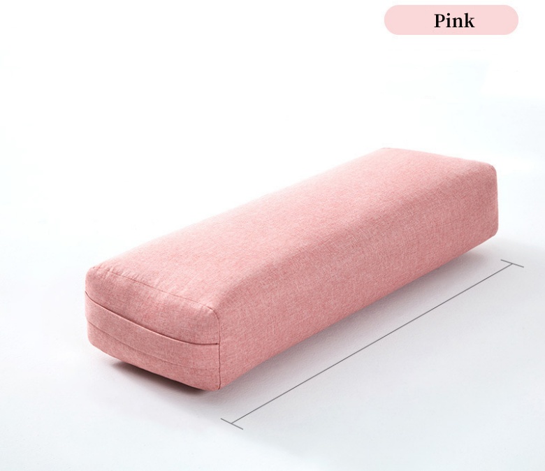 Yoga Bolster Pillow Premium Meditation Bolsters Supportive Rectangular Cushion