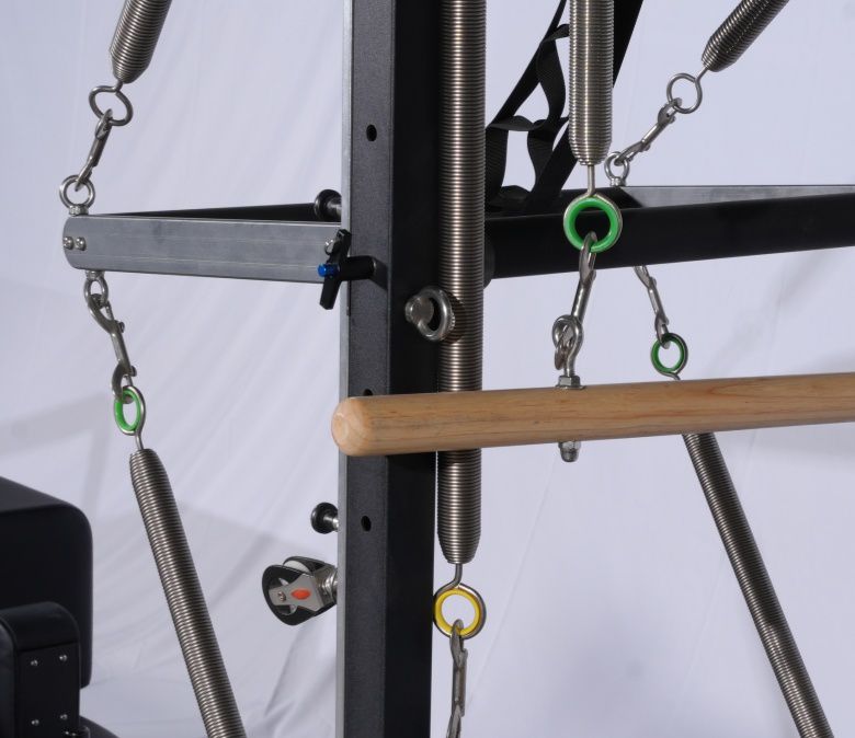 Deluxe Oak Wood Pilates Reformer with Half Trapeze