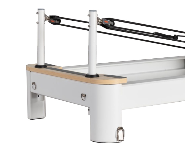 White Aluminum Foldable Pilates Reformer for Sale