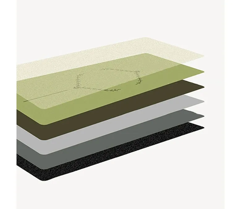 New Upgraded Heating Frosted PU Rubber Yoga Mat