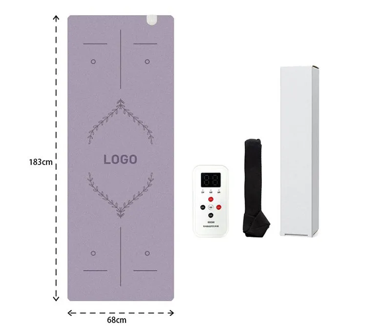 New Upgraded Heating Frosted PU Rubber Yoga Mat