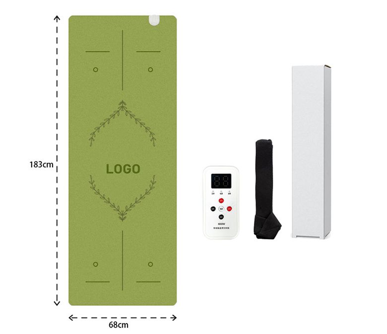 New Upgraded Heating Frosted PU Rubber Yoga Mat