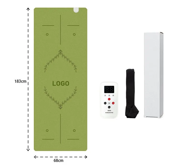 New Upgraded Heating Frosted PU Rubber Yoga Mat