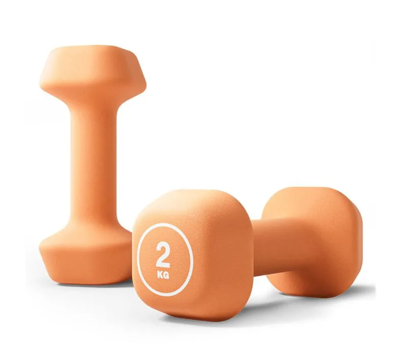 Trapezoidal Plastic-dipped Dumbbell
