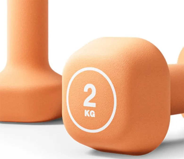 Trapezoidal Plastic-dipped Dumbbell